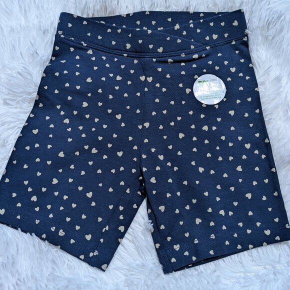 ANKO Navy Blue Heart Print Shorts – Stylish & Playful Cotton Everyday Wear NWT - Picture 1 of 7